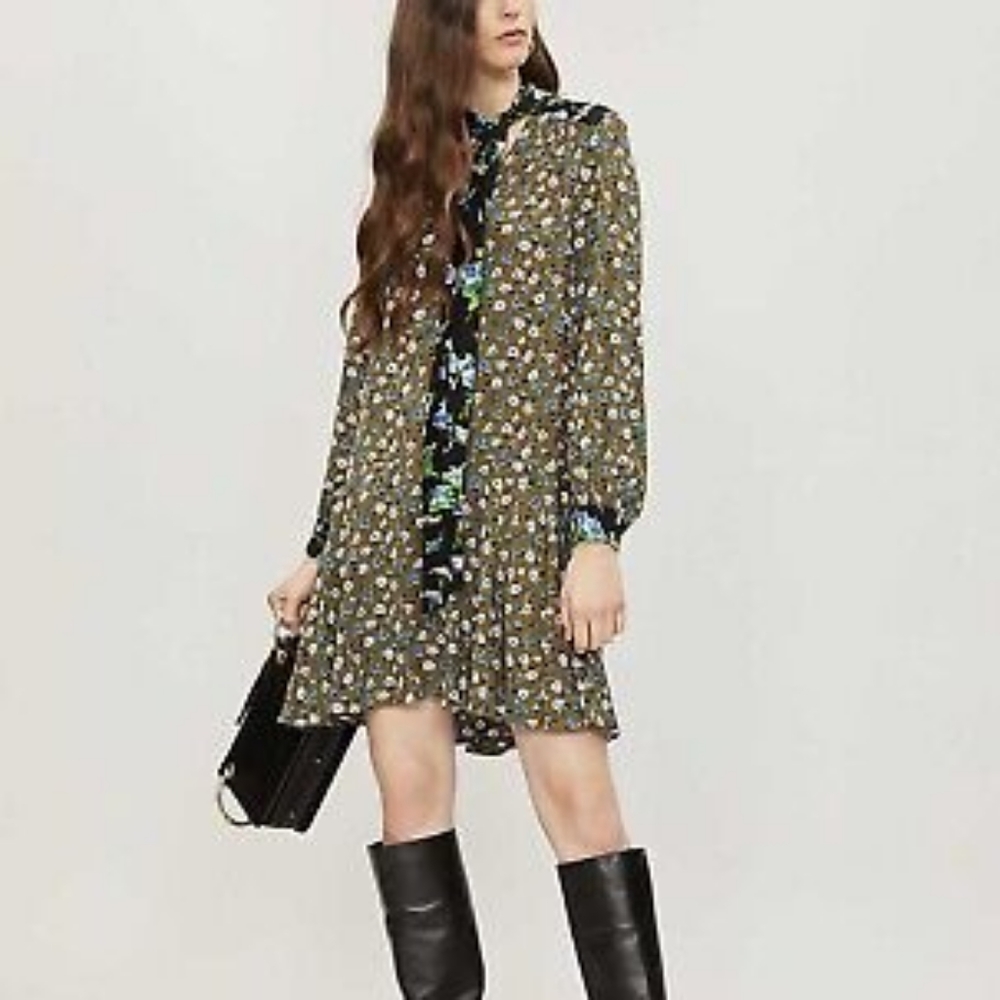 NEW- SANDRO Floral print Dress